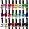 Beauty4Britain Splash 48 x Vernis À Ongles Vernis Lot De 48 Différentes Couleurs Modernes Séchage Rapide