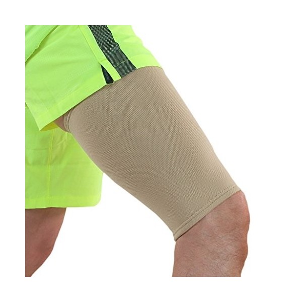 oignons de qualité médicale élastique Compression cuisse support, Beige tubulaire manches