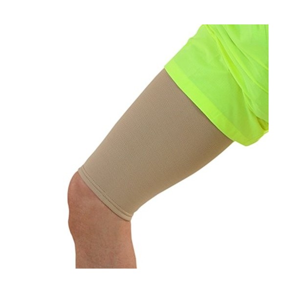 oignons de qualité médicale élastique Compression cuisse support, Beige tubulaire manches