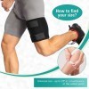 Cuisse Brace Support, PINCOU 1 Néoprène Cuisse Wrap Ischio-Jambiers Compression Manches Cuisse Réglable Jambe Supérieure Comp