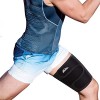 supregear Support de Cuisse, Manchon de Compression Réglable en Néoprène pour Ischio-Jambiers Quad Wrap Respirant Antidérapan