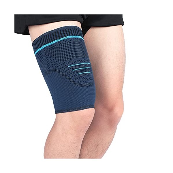 TOFBS 1 Paire Support de Cuisse pour hommes et femmes, Respirant Antidérapant Manchons de Compression de Cuisse pour Ischio-j