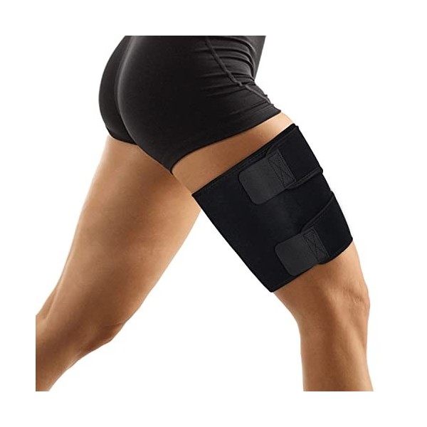 supregear Soutien aux Cuisses, Gaine de Compression Réglable en Néoprène pour les Cuisses, les Ischio-Jambiers et les Quadric