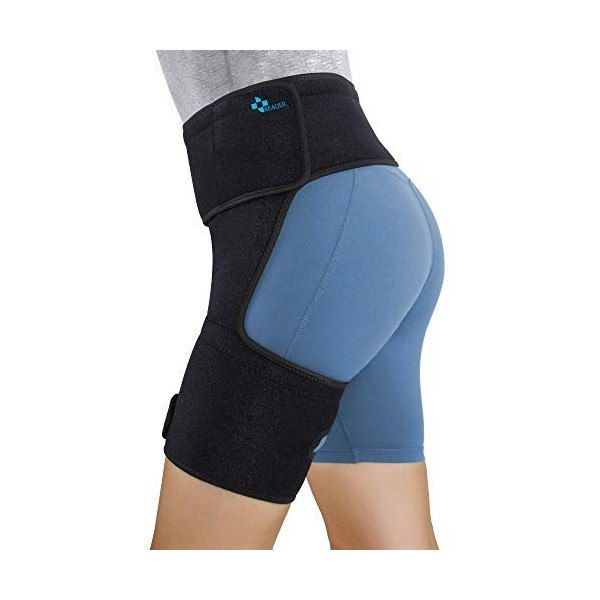 REAPER Groin Support Jambe Bandage De Soutien Inguinal Enveloppe De Compression Ajustable Résiste à La Fatigue Musculaire Pro