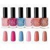 B4B 24 x Set De Vernis À Ongles De Luxe 24 Couleurs Différentes 11 ml Séchage Rapide Fabriqué en UE