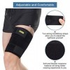 Yosoo Manchon de Compression Cuisse, Bande de Compression Cuisse pour Femmes et Hommes, Cuisse Protection de Sport, Soulager 