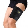 Compression, cuisse, corset, soutien ajustable, cuisse, corset, bandage pour musculature de la jambe gauche ou droite