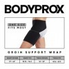 Bodyprox Groin Wrap, Support Réglable Pour La Douleur De La Hanche, De LAnse, De LIschio-Jambiers, De La Cuisse Et Du Nerf 