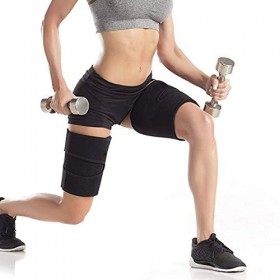 Support de compression pour les jambes et les cuisses. Corps plus mince Augmentez la production de sueur. Réglable. Bandage é