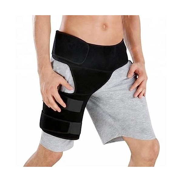 Layhou Bandage de soutien de laine réglable pour la cuisse - Compression de la cuisse - Prévention des blessures - Accessoir