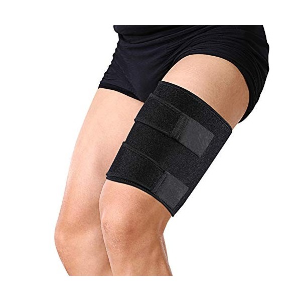 Toothbace Support de la cuisse inguinale de compression, bandage pour blessures à la cuisse, bande de cuisses et nerfs sciati