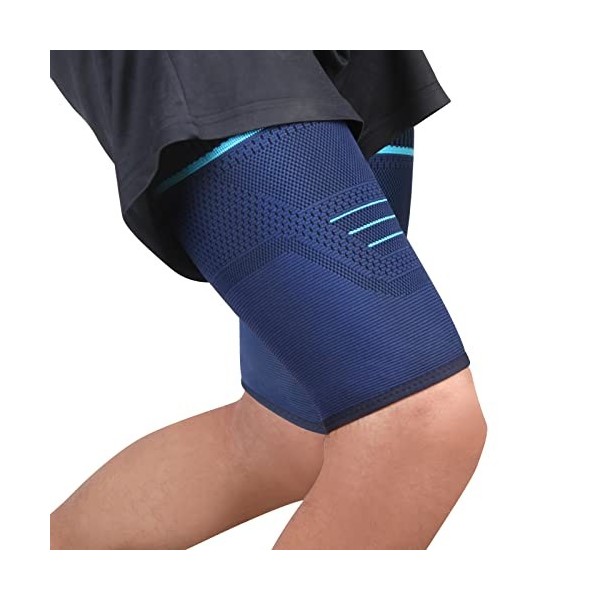 Manchon de Compression Cuisse pour Femmes et Hommes 2 Pièces Compression Supports de Cuisse Respirant Bandage Cuisse Soulager