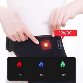 Attelle de Hanche Chauffante, Attelle de Hanche et de Cuisse avec 3 Modes de Vibration, Taille Réglable pour Soulager la Doul