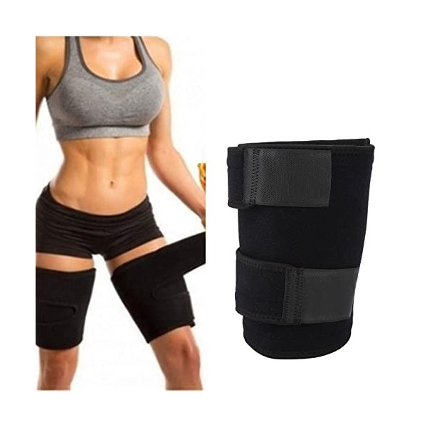 Bediffer Enveloppe de Cuisse, résistance au dérapage réglable pour soulager la Douleur élastique pour Homme