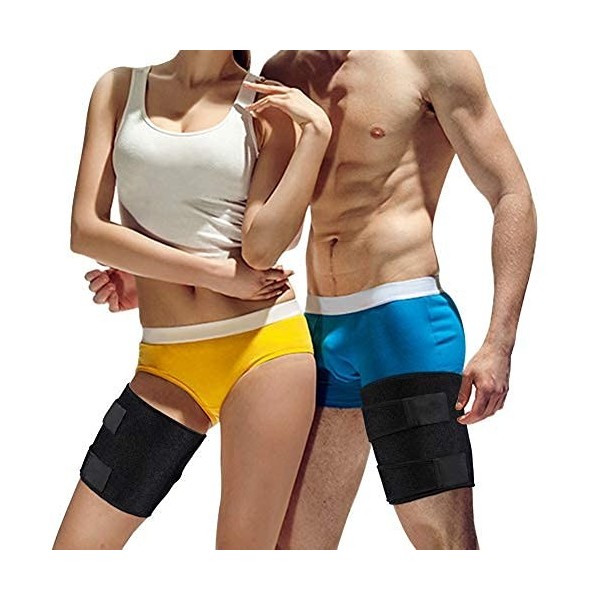 Dadocos™ Support de cuisse pour soulagement de la douleur, Support Médicale Soutien Cuisse pour Douleurs, Ajustable pour Homm