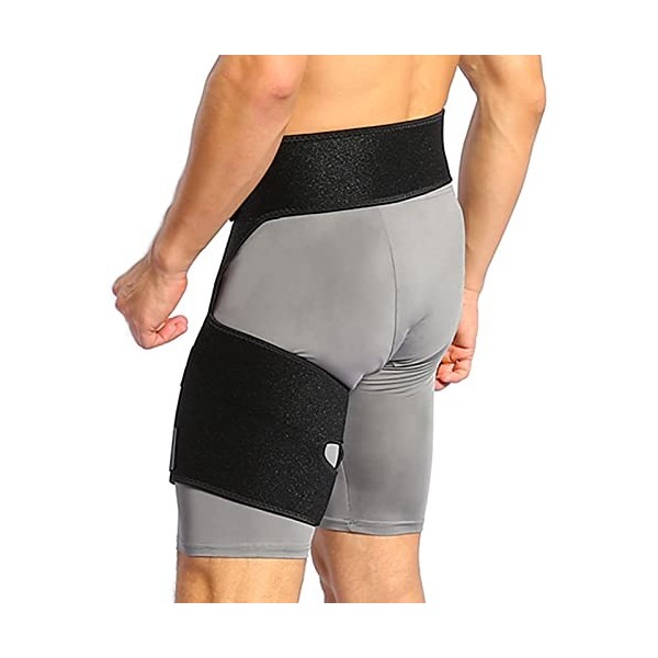 Groin Wrap, Maintien De La Cuisse Compression Support Soutien Néoprène Soulagement Douleur Attelle Pour Aine, Hanche, Cuisse,