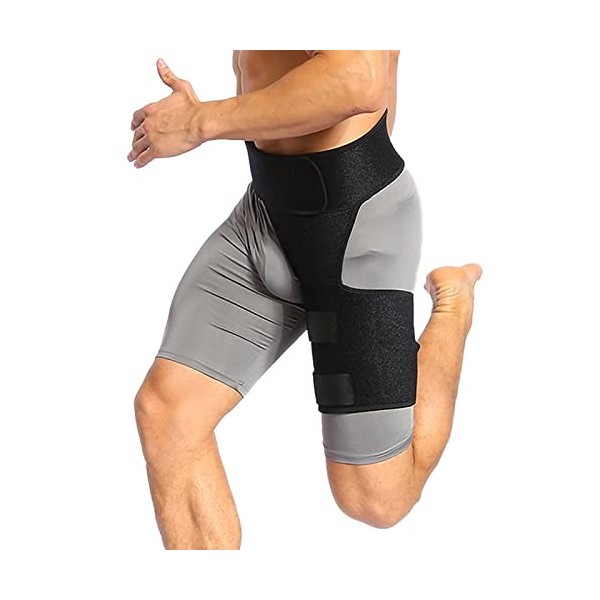 Groin Wrap, Maintien De La Cuisse Compression Support Soutien Néoprène Soulagement Douleur Attelle Pour Aine, Hanche, Cuisse,