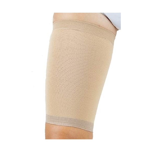 MANIFATTURA BERNINA Saniform 4017 taille 3 - Manchon de Compression Cuisse Bandage de cuisse pour hommes et femmes en tissu