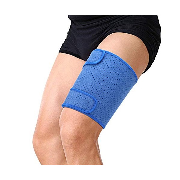 Dekaim Support de Cuisse Attelle de Cuisse avec Bandes antidérapantes en Silicone Manchon de Compression pour Les ischio-jamb