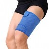 Dekaim Support de Cuisse Attelle de Cuisse avec Bandes antidérapantes en Silicone Manchon de Compression pour Les ischio-jamb