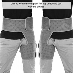 Maintien de la Cuisse Compression Attelle de soutien de la hanche, Cuisse et Groin Soutien Enveloppe daine pour le soulageme