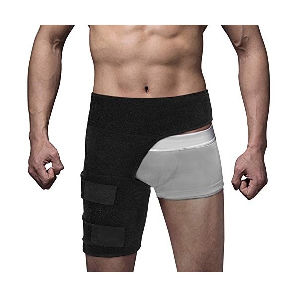 Groin Support Douleur Wrap Compression Récupération Wrap Fournir Pulled Hip Groin Hamstring Soutien Des Blessures For Pour Le