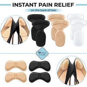 Protège Talon Chaussure pour Chaussures Femmes, Coussinet Talon Chaussures pour Trop Grandes, Protège Talon pour Prévenir les