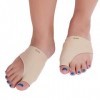 1 paire dorthèse corrective hallux valgus - Bandage contre les douleurs des orteils en marteau - En gel - Pour homme et femm