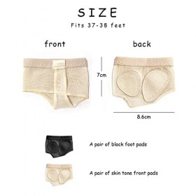 ZWZNBL Lot de 2 Strings de Pied de Ballet, Protection Contre Le Ventre, Chaussures de Danse de Ballet pour Avant-Pied, Chauss