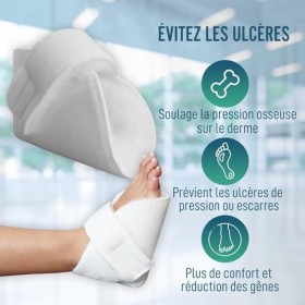 OrtoPrime Pack 2 Protections Anti-escarres Pieds et Coudes - Talonnière anti-escarres - Talonnettes Orthopédiques Anti-escarr