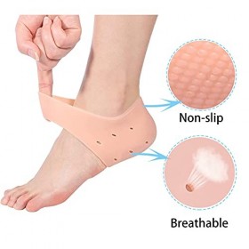 TRYT Deux Paires De ProtèGe-Talons ArrièRe En Silicone, ProtèGe-Talons Respirants, ProtèGe-Talons Unisexes Anti-Fissures, Ada