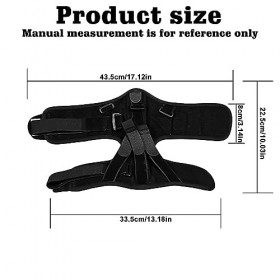 YIDM Attelle de nuit pour fasciite plantaire réglable - 3 sangles réglables - Attelle de soulagement de la fasciite plantaire