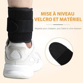 Tenbon Orthèse de Pied Attelle de Chute de Pied pour Fasciite Plantaire de larticulation de la Cheville Soulage la Douleur C