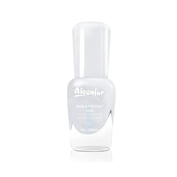 Aieenjor Vernis Blanc Laiteux, Vernis à Ongles FrançAis à Base DEau DéCollable Non Toxique, Convient Pour Concerts, La Saint