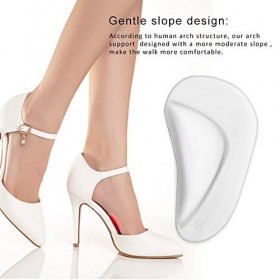 Doact Soutien de la voûte plantaire, Arch Support semelles en gel de chaussures pour Pied plat, Fasciite plantaire, Insert de