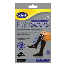 Scholl Footcare - 1 Paire de Bas - Spécial Avion - Taille 36-39