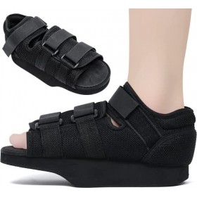Chaussure de récupération post-opératoire réglable,Chaussure de marche médicale à lavant du pied, gros orteil cassé,Attelle 
