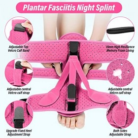 Longzhuo 1 lot dattelles de nuit pour fasciite plantaire - Orthèse de pied - Soulagement de la tendinite du tendon dAchille