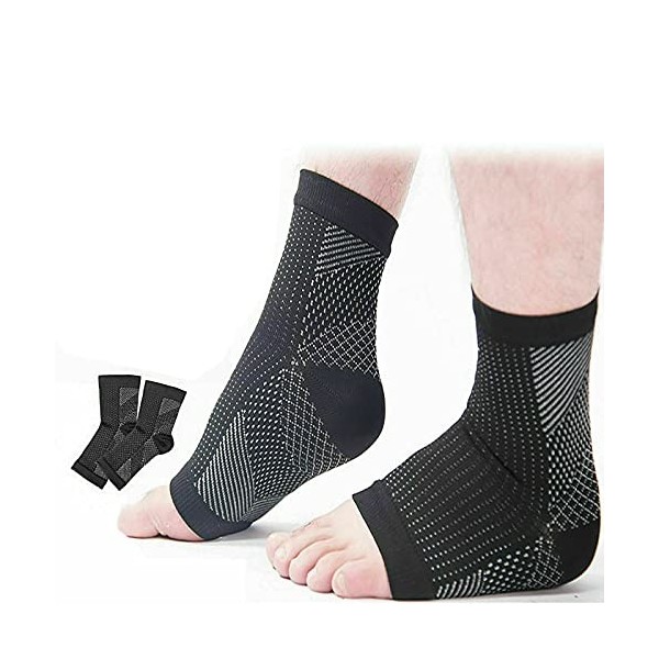 Chaussettes de fasciite plantaire chaussettes de compression et de manchon  de pied: soutien de la cheville et de la voûte plantaire - Chaussettes de
