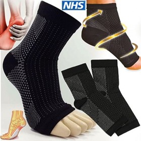 Walgreen® Paire de chaussettes de compression pour fasciite plantaire 1 paire avec soutien de la voûte plantaire pour homme