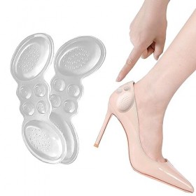 Lot de 4 paires de coussinets de protection pour talon, protection du talon, éperons calcanéens, semelles en silicone pour ch