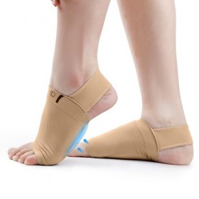 Foot Arch Support, Bande Soutien Voûte Plantaire Souple Manchons Soutien Voûte Plantaire Respirants avec Coussinets en Gel So