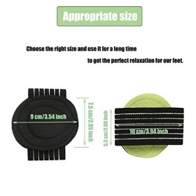 DFsucces Lot de 2 paires de coussinets de compression extra épais pour soutien de la voûte plantaire, respirant et plat pour 