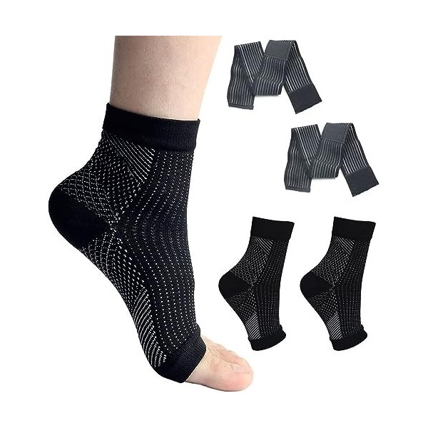 JOCXZI 1 Set Compression Socks- Soutien de la voûte Plantaire et de la Cheville, pour gonflement, fasciite Plantaire, Soin de