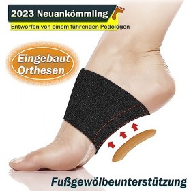 Manchons de soutien de la voûte plantaire brevetés pour fasciite plantaire - Inserts de compression réglables pour la voûte p