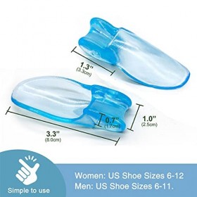 Lot de 6 séparateurs dorteils pour hallux valgus - Attelle dorteils pour homme et femme - Protection des oignons également 