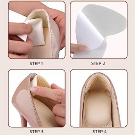 KQNM 4 PCS semelle talon talonnette protege talon talonnette tendon dachille orthese pied coussinet plantaire orthèse planta