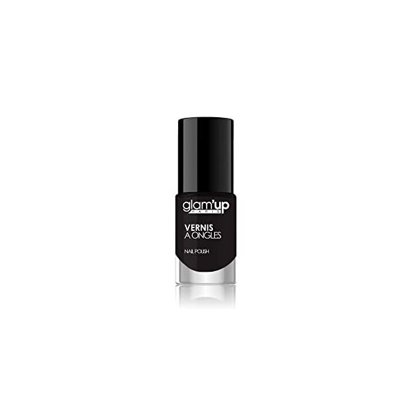 GlamUp Paris - Vernis à Ongles - Ultra Brillance - Longue Tenue - Séchage Rapide - N°119 - Noir