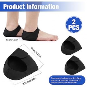 Protections Talon pour Douleurs et Affections du Pied, Talonnettes en Silicone pour Hommes et Femmes, Soulagement de la Fasci