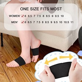 Manchons de Soutien de la Voûte Plantaire, Foot Arch Support pour le Soulagement de la Douleur des Pieds Arches Plates Arches
